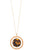 Faceted bead acetate circle pendant necklace set