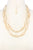 Oval Bead Layered Necklace