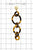 Multi Resin Round Chain Fashion Earring