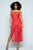 Solid Mesh Side Lace Up Cover Up Dress