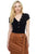 Button V-neck Bodysuit