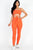 Solid Tie Front Cut Out Jumpsuit