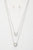 Double Crystal Metal Layered Necklace