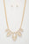 Marquise Rhinestone Link Metal Necklace