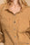 Mineral wash button down top with high low hem