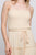 Woven Solid Sleeveless Smocked Ruffle Jumpsuit
