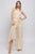 Woven Solid Sleeveless Smocked Ruffle Jumpsuit