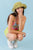 Multicolor Floral Print Sleeveless U-neck Self-tie Strap Bodysuit